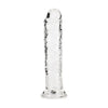 RealRock 20 cm Clear Straight Dildo - Model R20CSD-001 - For All Genders - Anal and Vaginal Pleasure - Adult Naughty Store