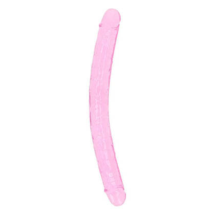 RealRock 45 cm Pink Double Dong - The Ultimate Pleasure Experience for Both Genders, Perfect for Anal and Vaginal Stimulation - Adult Naughty Store