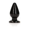 Introducing the Sensual Pleasure RealRock Crystal Clear 9 cm Anal Plug - Black: A Captivating Delight for Intimate Moments - Adult Naughty Store