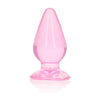 Introducing the Sensual Pleasure RealRock 9 cm Anal Plug - Pink: A Crystal Clear Delight for Exquisite Pleasure - Adult Naughty Store