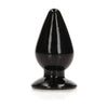 Introducing the SensationX REALROCK 11.5 cm Crystal Clear Anal Plug - Black: Unleash Your Deepest Desires! - Adult Naughty Store