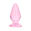 RealRock Crystal Clear 11.5 cm Anal Plug - The Sensual Delight for Him or Her in Pink - Adult Naughty Store