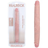 RealRock RD35 Dual Pleasure 35cm Thick Double Dong - Unisex Vaginal and Anal Stimulator - Flesh