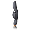 Regala Rabbit Vibrator - Black Velvet Sensory Silicone, Model: Regala Black, Gender-Neutral, Dual Stimulation - SKU: 811041014136