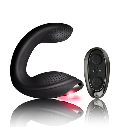 Introducing the Luxe Pleasure Rude-Boy Xtreme Black Prostate Massager Model 811041014631 for Men: Advanced Anal & Perineum Pleasure in Sleek Black