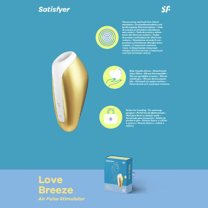 Satisfyer Love Breeze - Air Pulse Clitoral Stimulator for Women - Model LB-11 - Pastel Colors