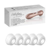 Satisfyer Pro 2 Silicone Replacement Tips - Set of 5 (3 Regular + 2 Desire Enhancing) - Easy to Clean - Body-Friendly Silicone - Compatible with Satisfyer 1 - Pleasure Enhancers for Ultimate Climax - Multiple Colors Available