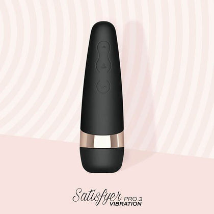 Satisfyer Pro 3 Vibration - Powerful Clitoral Stimulator for Women - Black and Gold