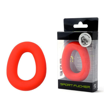 Sport Fucker Hero Ring - Red: The Ultimate Liquid Silicone Ergonomic Cock Ring for Enhanced Pleasure - Adult Naughty Store