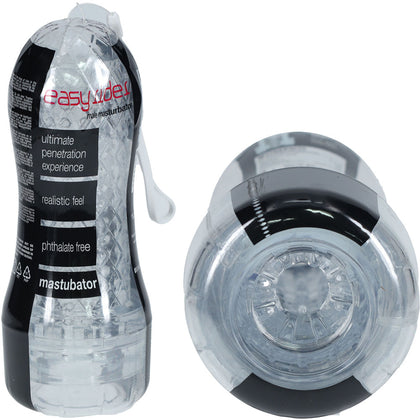 Introducing the SHOTS Easy Rider Clear Vagina Stroker Model 001 for Men - Transparent - Adult Naughty Store