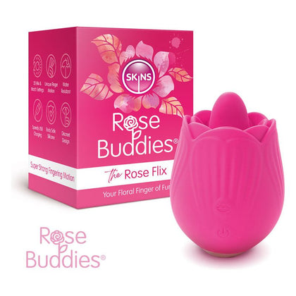 Introducing the Skins Rose Buddies - The Rose Flix: Luxurious Clitoral Stimulator for Women, Delivering Pleasure with Precision and Elegance