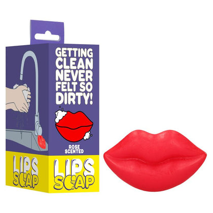 S-LINE Kiss Soap: Sensual Red Lip Shaped Soap for a Delightful Bath or Shower Experience - Adult Naughty Store