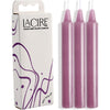 LaCire Drip Pillar Candles - Violet: Sensual Wax Play Set for Couples - Model X1 - Non-Staining, Handmade Paraffin Wax Candles - Purple - Adult Naughty Store