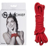 Sex & Mischief Amor Rope - Red Cotton Bondage Ropes for Sensual Restraint and Pleasure, 2 x 4.5m Lengths - Adult Naughty Store