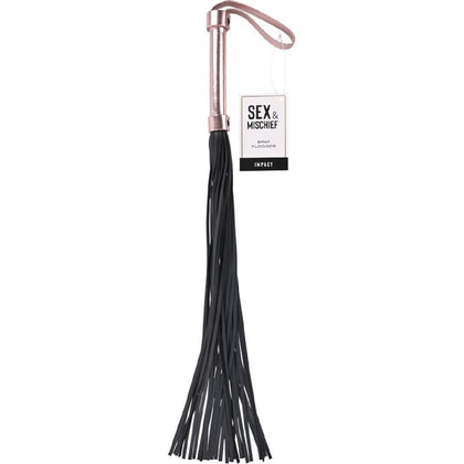 Sex & Mischief Brat Flogger - Rose Gold/Black Flogger - Adult Naughty Store