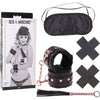 Sex & Mischief Brat Kit - Beginner Bondage Set for Submissive Play - Model SM-BK-001 - Unisex - Explore Pleasure and Submission - Rose Gold/Black - Adult Naughty Store