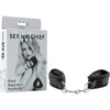 Sex & Mischief Black Beginner's Handcuffs - Comfortable and Versatile BDSM Restraints for Enhanced Pleasure (Model: BM-001, Unisex, Wrist Bondage, Black) - Adult Naughty Store