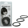 Sex & Mischief Nitrile Cock Ring 3 Pack: The Ultimate Enhancement for Longer Lasting Pleasure in Black - Adult Naughty Store