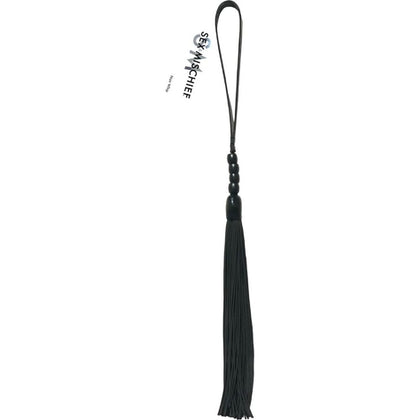 Sex & Mischief Noir Whip - 40.5 cm Black Rubber Whip for Sensual Domination and Pleasure - Adult Naughty Store