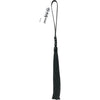 Sex & Mischief Noir Whip - 40.5 cm Black Rubber Whip for Sensual Domination and Pleasure - Adult Naughty Store