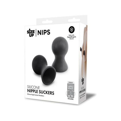 Size Up Silicone Nipple Suckers - Intensify Pleasure with the Sensational Suction Experience - Model NS-2000 - Unisex - Nipple Stimulation - Deep Purple