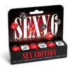 Introducing the Sensual Pleasures Sexy 6 - Sex Edition Dice Game: The Ultimate Bedroom Adventure for Couples