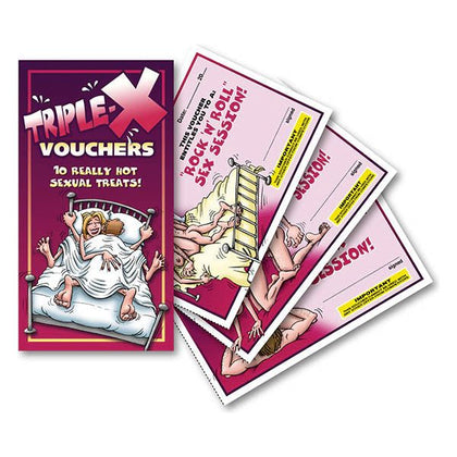 Introducing the Sensual Pleasure Deluxe Triple-X Vouchers: The Ultimate Collection of 10 Hot Sexual Treats!