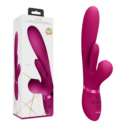 VIVE Ena Pink USB Rechargeable Thrusting Vibrator - Model VIVE Ena, VIVE-ENA-25P - Female - G-spot and Clitoral Stimulation