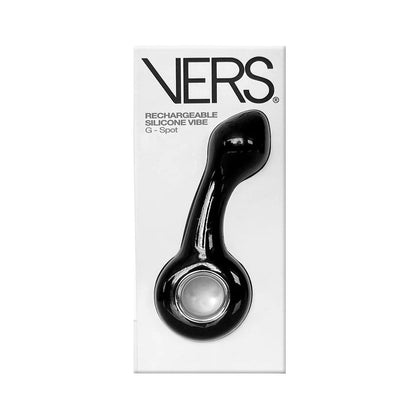 VERS Rechargeable Silicone G-Spot Vibe - Model VRS-776B: Black USB Rechargeable Vibrator for Women