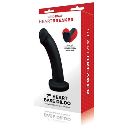 WhipSmart Heartbreaker 7'' Heart Base Dildo - Pleasureful Passion for All Genders - Intensify Intimate Moments with Model HBD-7 - Red