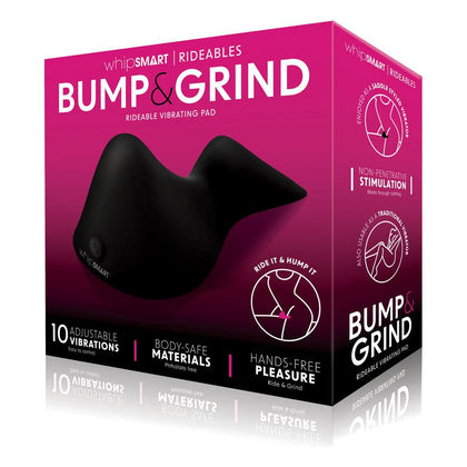 Experience Supreme Sensations with the WhipSmart B&G-001 Rideable Vibrating Pad: Unisex Clitoral, Vaginal & Perineal Stimulator in Black