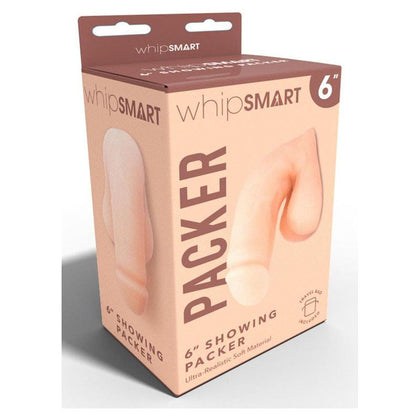 WhipSmart 6'' Showing Packer - Realistic Soft Pack for Male Pleasure - Model 6SP-168 - Enhance Your Intimate Experience with this Girthy, Skin-Like Prosthetic - Suitable for Male Users - Desi - Adult Naughty Store