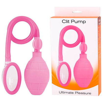 Introducing the SensaPleasure Silicone Clit Pump - Model SP-2000: A Powerful Waterproof Pleasure Device for Women in Sensational Pink!