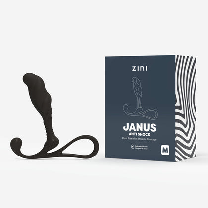 Zini Janus Anti Shock Medium Prostate Massager No. 2 for Men in Black