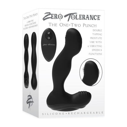 Zero Tolerance The One-Two Punch Prostate Pleaser - Model ZT-PT-001 - Intense Dual Stimulation for Men - Black
