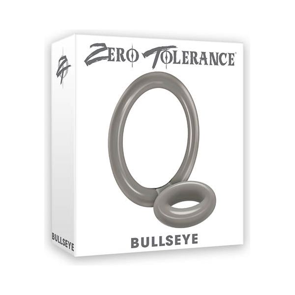 Zero Tolerance Bullseye Double Loop Cock Ring for Longer Lasting, Harder Erections - Male Pleasure Toy, Model ZTBR-001, Black