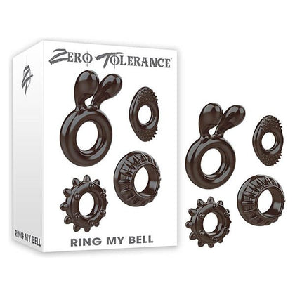 Zero Tolerance Ring My Bell - Versatile Kit of 4 Stretchy Cock Rings for Stronger, Longer-Lasting Erections - Model ZT-RCR-4 - Couples Play Sex Toy for Men - Enhances Pleasure and Intimacy - Assorted Colors