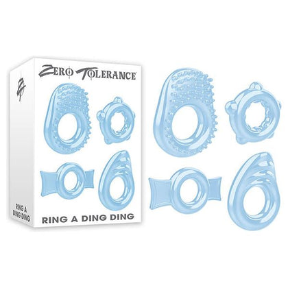 Zero Tolerance Ring A Ding Ding - Vibrating Cock Ring for Enhanced Pleasure - Model ZT-007 - Men's Adult Toy - Intensify Stamina and Sensation - Black