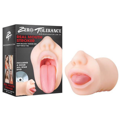 Introducing the SensaPleasure Realistic Mouth Stroker - Model RMT-5000: The Ultimate Oral Pleasure Experience for Men in Sensational Pink