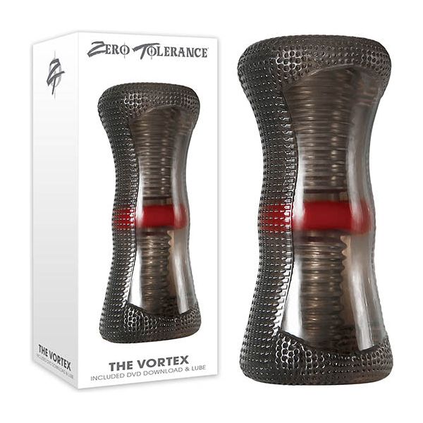 Zero Tolerance The Vortex Masturbator - Dual Channel Stroker for Men - Intense Pleasure Toy in Sultry Black