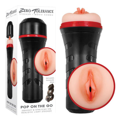 Zero Tolerance POP ON THE GO Realistic Vagina Stroker - Model ZT-1234 - Male Masturbator for Intense Pleasure - Pink