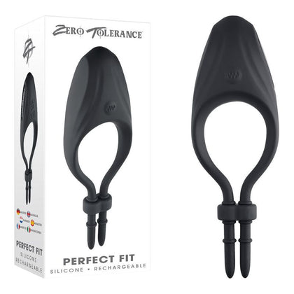 Zero Tolerance Perfect Fit Adjustable Vibrating C-Ring - Model ZT-1234 - Male - Enhances Pleasure - Black - Adult Naughty Store