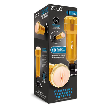 Introducing the ZOLO Stealth 10-Function Vibrating Vagina Stroker VPT-500 for Men in Black - Adult Naughty Store