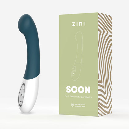 Introducing the Zini Soon Legion Blue 20 cm USB Rechargeable G-Spot Vibrator for Women: Revel in Unmatched Pleasure - Adult Naughty Store